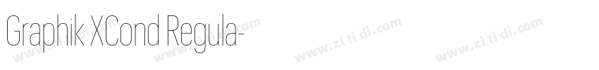 Graphik XCond Regula字体转换